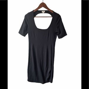 Aritzia Wilfred short sleeve black bodycon…